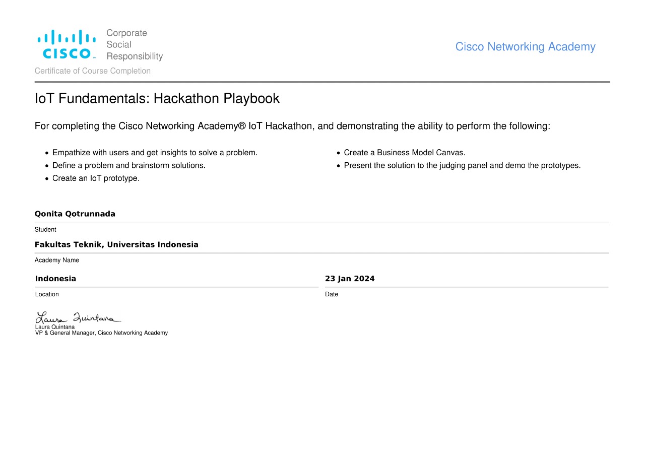 Hackathon Cisco Networking Academy Certification